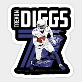 Trevon Diggs Dallas Inline Sticker